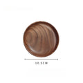 Axyaa Black Walnut Wooden Tray: Elegant Serving Plate for Home, Tea, Snacks & Desserts
