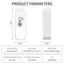 Axyaa Smart WiFi Temperature Humidity Sensor for Remote Monitoring and Voice Control