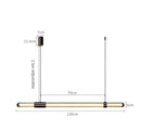 Axyaa Long Glass Pendant Lamp: Minimalist Nordic Style for Dining, Office, or Coffee Shop