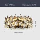 Axyaa Modern Crystal LED Ceiling Chandelier for Luxury Home Decor