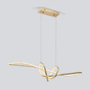 Axyaa Modern Gold LED Chandeliers for Indoor Lighting in Restaurants, Kitchens, and Bars