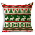 Axyaa Christmas Linen Pillowcase 45x45cm - Festive Home Decor & Gifts