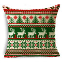 Axyaa Christmas Linen Pillowcase 45x45cm - Festive Home Decor & Gifts