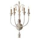 Axyaa French Retro Wall Light 4-head Wall Lamp for Bedroom Villa Corridor