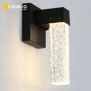Axyaa Crystal LED Outdoor Wall Light Waterproof Sconce for Garden and Balcony