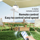 Axyaa Portable Camping Light with Remote Control - Rechargeable USB, 3600mAh