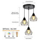 Axyaa Black Retro Industrial Pendant Light for Kitchen, Restaurant, Bar Counter