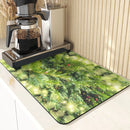 Axyaa Christmas Tree Printed Kitchen Drying Mat