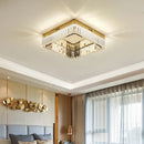 Axyaa Crystal LED Square Ceiling Light for Home Decor & Living Room