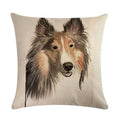 Axyaa Cute Puppy Head Linen Pillow Case 45*45cm