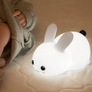 Axya Silicone Rabbit Touch Sensor Night Light - Cute Animal Bedroom Decor