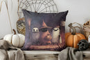 Axyaa Halloween Glow Jack-O'-Lanterns Pillow Cover: Sofa, Bedroom, Car Décor