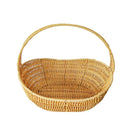 Axyaa Ship-shaped Handheld Basket in Coffee Beige Large Capacity Desktop Organizer