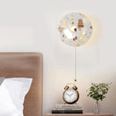 Axyaa LED Wall Lamp - Nordic Modern Design with Pull Chain Switch, Terrazzo Pattern for Living Room, Bathroom, Stair Lights