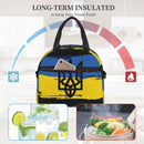 Axyaa Ukraine Flag Insulated Lunch Bag with Shoulder Strap - Cooler Bento Tote for Work & School