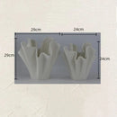 Axyaa Geometric Pleated Flowerpot & Three-dimensional Vase - Home Decor Accessory