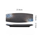 Axyaa Ceramic Sushi Plate Set - Stylish Tableware for Sashimi, Dim Sum, and Barbecue