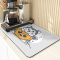 Axyaa Pumpkin Pattern Kitchen Absorbent Drying Mat & Cup Mats