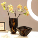Axyaa Crack Glass Vase Flower Pot for Terrarium or Floral Arrangements