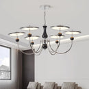 Axyaa Crystal Chandeliers LED Ceiling Hanging Lights for Living Room