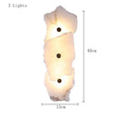 Axyaa Marble Wall Lamp: Modern Stone Light for Living Room and Hallway