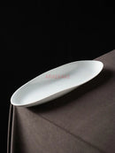 Axyaa Ceramic Flat Plate for Sushi and Cold Dishes