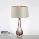 Axyaa Nordic Glaze Table Lamp Modern LED Desk Light for Living Room and Bedroom