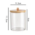 Axyaa Bamboo Lid Bathroom Organizer Set