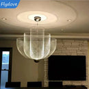 Axyaa Modern Metal Cage Chandelier LED Dimmable Indoor Lighting fixure