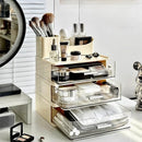 Axyaa Makeup Storage Box with Transparent Drawers for Cosmetics Organization