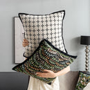 Axyaa Nordic Luxury Jacquard Pillowcase 45X45 Plush Throw Cover Home Decor