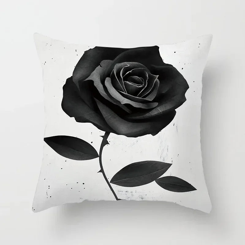 Axyaa Black and White Nordic Style Car Pillowcase Sofa Pillow Cover