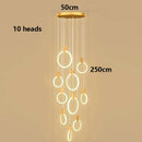 Axyaa Modern LED Pendant Light Chandelier for Staircase & Living Room - Indoor Hanging Lighting