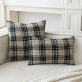 Axyaa Checked Cushion Cover Home Decor Pillow for Living Room