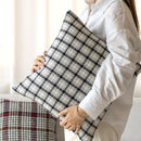 Axyaa Christmas Plain Sofa Pillowcase Cojines Double-Sided Throw Cushion Cover