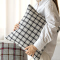 Axyaa Christmas Plain Sofa Pillowcase Cojines in Polyester Double-Sided Design