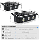 Axyaa Solar Wall Lamp - Outdoor Waterproof Up/Down Lighting for Garden, Porch, Balcony