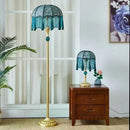 Axyaa Retro Tassel Floor Lamp for Living Room and Bedroom