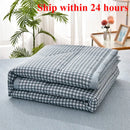 Axyaa Simple Print Fashion Single Summer Quilt Air Conditioner Quilt Single Piece
