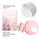 Axyaa Pink Beach Sunset Lake Mountain Canvas Wall Art Nordic Decor