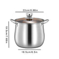 Axyaa Stainless Steel Large Capacity Soup Pot for Induction Gas Stove