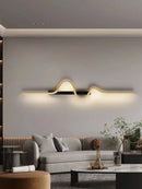 Axyaa Wave Strip Wall Lamp: Modern Minimalist Light Luxury for Bedroom, Living Room