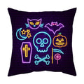 Axyaa Halloween Dark Pumpkin Print Pillowcase Home Cushion Cover - 2023 Collection