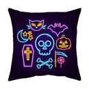 Axyaa Halloween Dark Pumpkin Print Pillowcase Home Cushion Cover - 2023 Collection