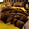 Axyaa Deluxe Milk Fleece Queen Size Bedding Set for Cozy Winter Nights