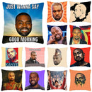 Axyaa Funny Kanye West Meme Cushion Covers 40x40cm Decorative Pillow Case Square Pillowcase