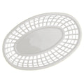 Axyaa Oval Plastic Food Baskets Set of 4 - Colorful Reusable Serving Plates