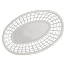 Axyaa Oval Plastic Food Baskets Set of 4 - Colorful Reusable Serving Plates