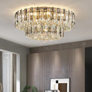 Axyaa Modern Crystal Ceiling Chandelier LED Elegant Lighting for Living Room Bedroom