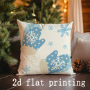 Axyaa Winter Christmas Pillow Covers for Sofa Bedroom Car - Decorative Cushion Cover